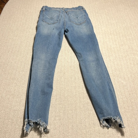 Hudson Barbara Super Skinny Jeans. Light Blue Ankle Cropped Denim. Size 28. - Picture 3 of 12